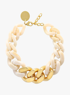 
            
                Load image into Gallery viewer, GREAT Necklace With Gold - Pearl Marble
            
        