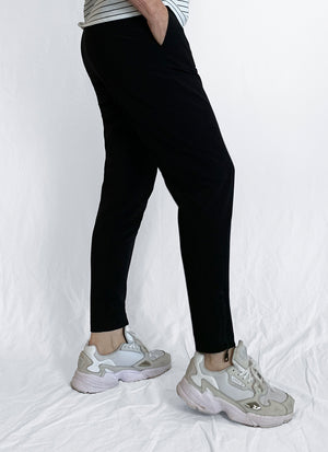 Zip Stiletto Pant - Black