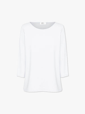 
            
                Load image into Gallery viewer, Relaxed Boat Neck Top - White
            
        